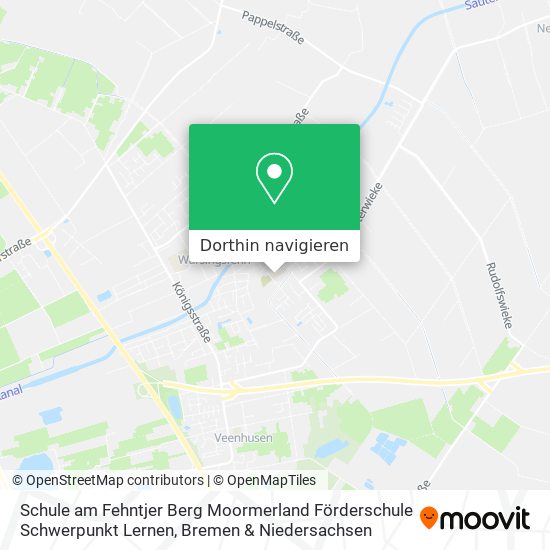 Schule am Fehntjer Berg Moormerland Förderschule Schwerpunkt Lernen Karte