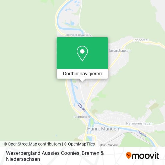 Weserbergland Aussies Coonies Karte