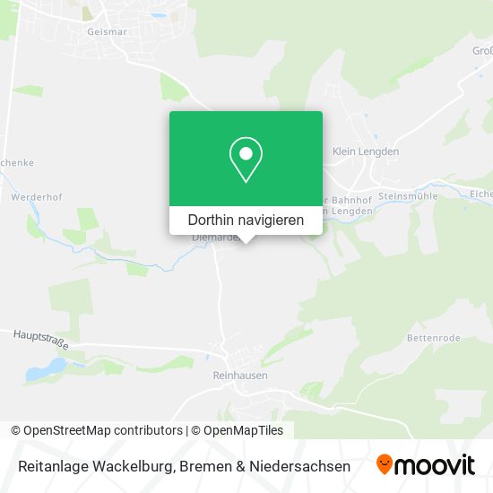Reitanlage Wackelburg Karte