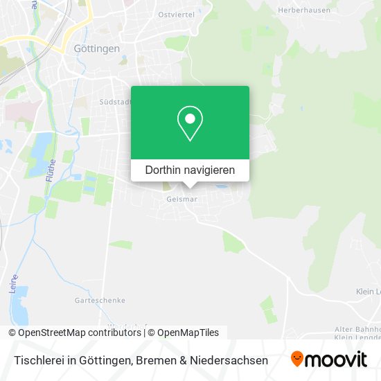 Tischlerei in Göttingen Karte