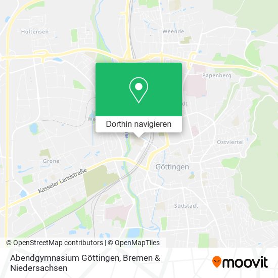 Abendgymnasium Göttingen Karte
