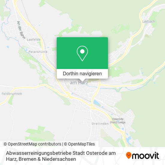 Abwasserreinigungsbetriebe Stadt Osterode am Harz Karte