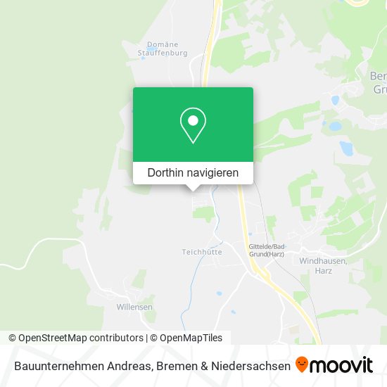 Bauunternehmen Andreas Karte