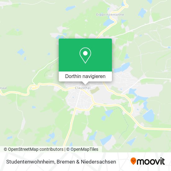 Studentenwohnheim Karte