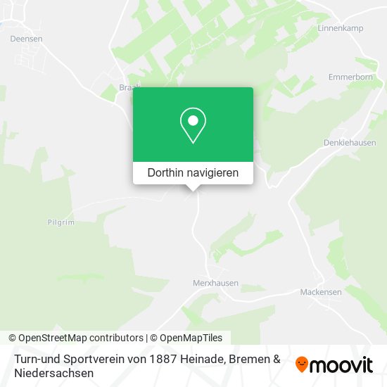 Turn-und Sportverein von 1887 Heinade Karte