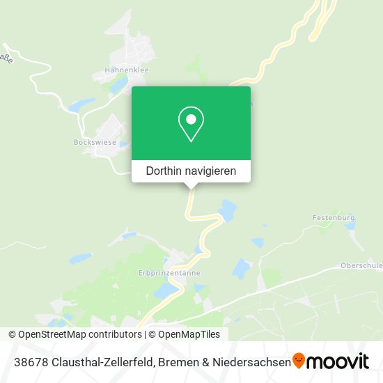 38678 Clausthal-Zellerfeld Karte