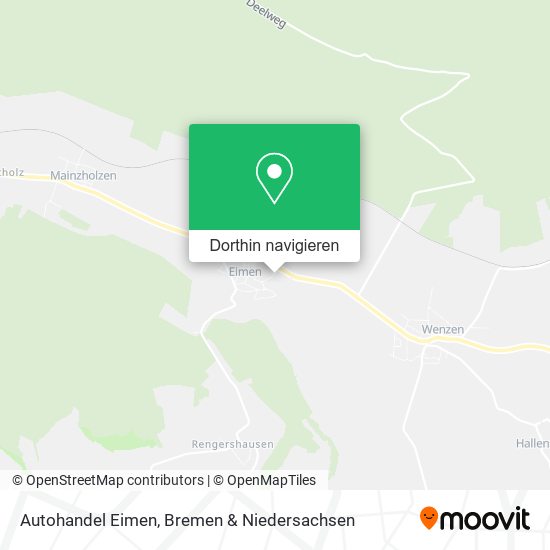 Autohandel Eimen Karte