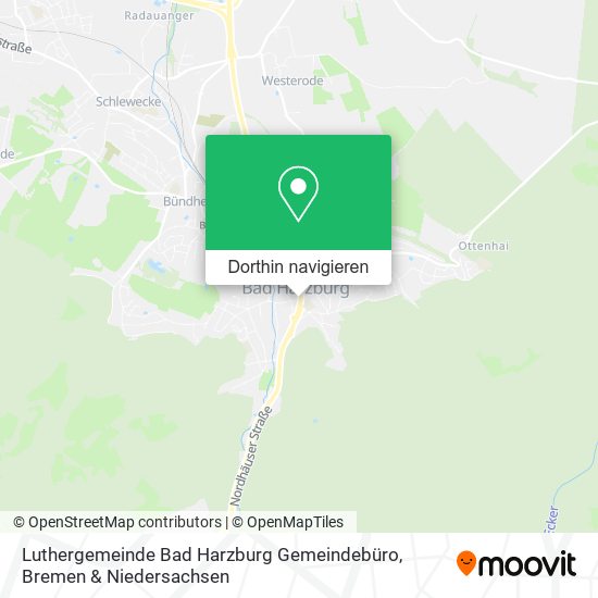 Luthergemeinde Bad Harzburg Gemeindebüro Karte