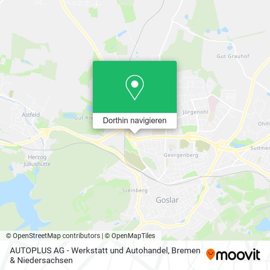 AUTOPLUS AG - Werkstatt und Autohandel Karte