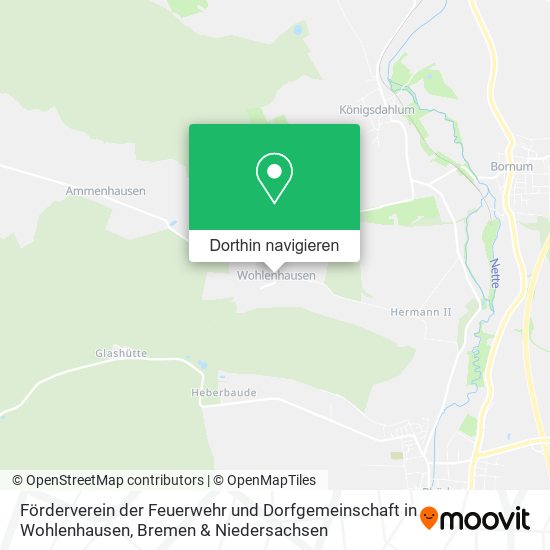 Förderverein der Feuerwehr und Dorfgemeinschaft in Wohlenhausen Karte