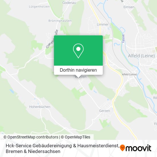 Hck-Service Gebäudereinigung & Hausmeisterdienst Karte