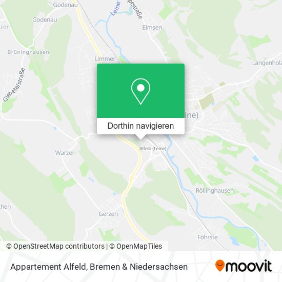 Appartement Alfeld Karte