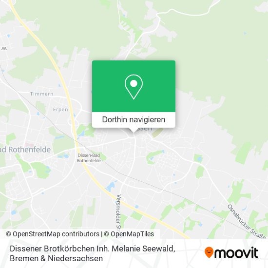 Dissener Brotkörbchen Inh. Melanie Seewald Karte