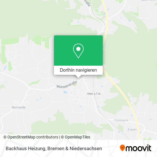 Backhaus Heizung Karte