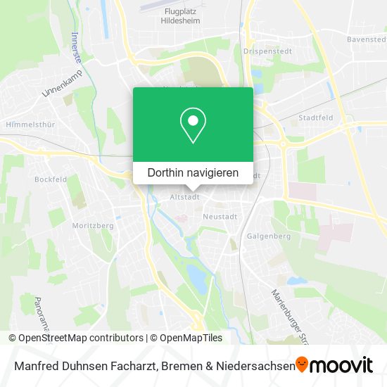 Manfred Duhnsen Facharzt Karte