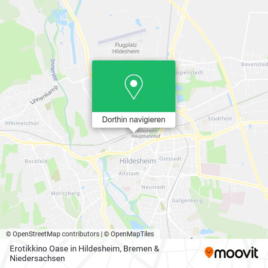 Erotikkino Oase in Hildesheim Karte