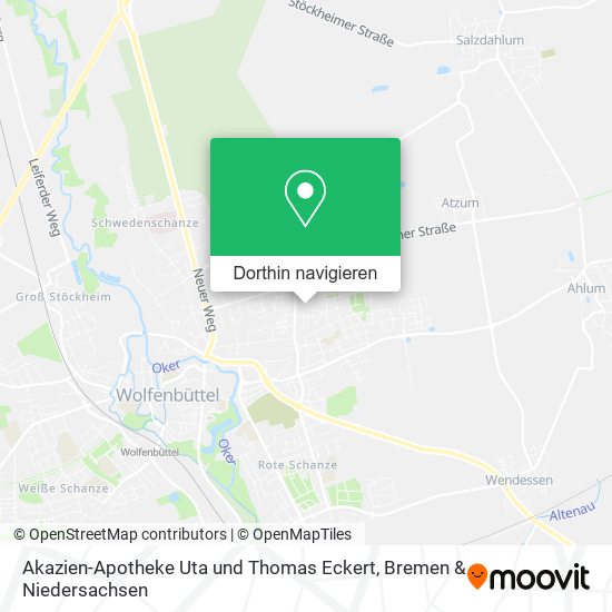 Akazien-Apotheke Uta und Thomas Eckert Karte