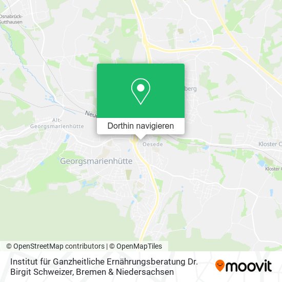 Institut für Ganzheitliche Ernährungsberatung Dr. Birgit Schweizer Karte