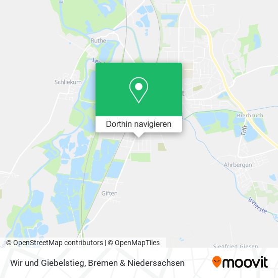 Wir und Giebelstieg Karte
