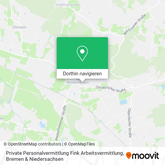 Private Personalvermittlung Fink Arbeitsvermittlung Karte