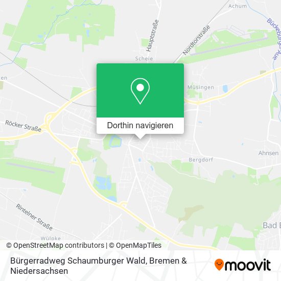 Bürgerradweg Schaumburger Wald Karte