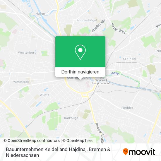 Bauunternehmen Keidel and Hajdinaj Karte