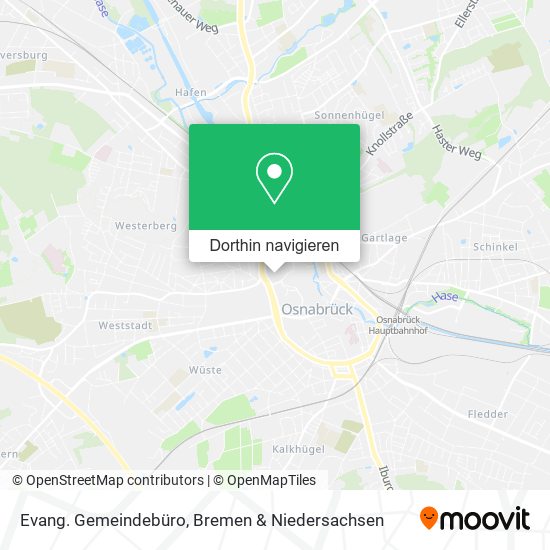 Evang. Gemeindebüro Karte