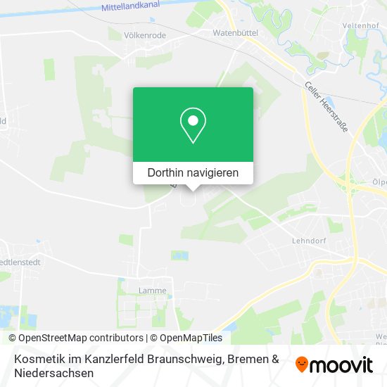 Kosmetik im Kanzlerfeld Braunschweig Karte