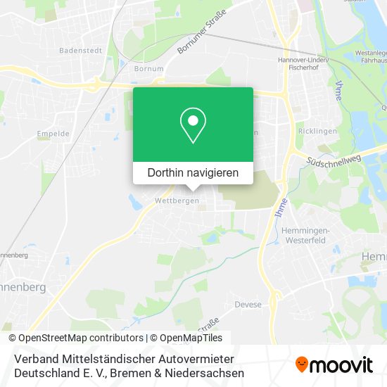 Verband Mittelständischer Autovermieter Deutschland E. V. Karte