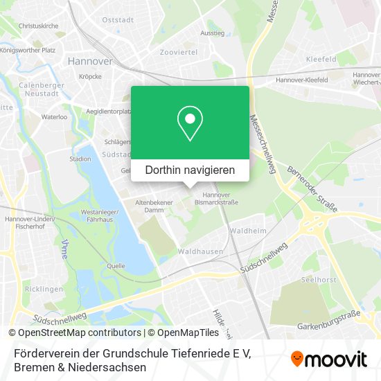 Förderverein der Grundschule Tiefenriede E V Karte