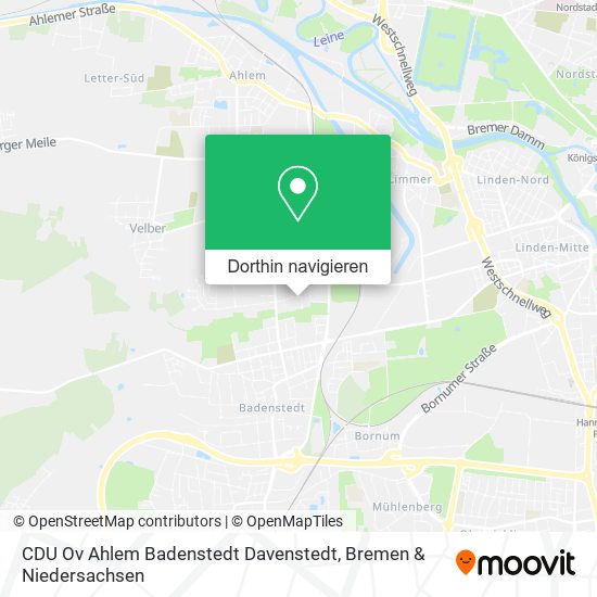 CDU Ov Ahlem Badenstedt Davenstedt Karte