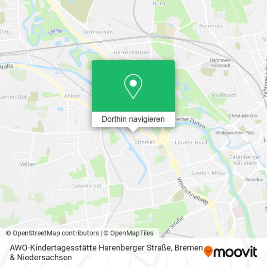AWO-Kindertagesstätte Harenberger Straße Karte