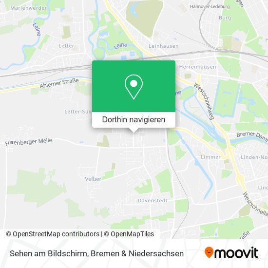 Sehen am Bildschirm Karte