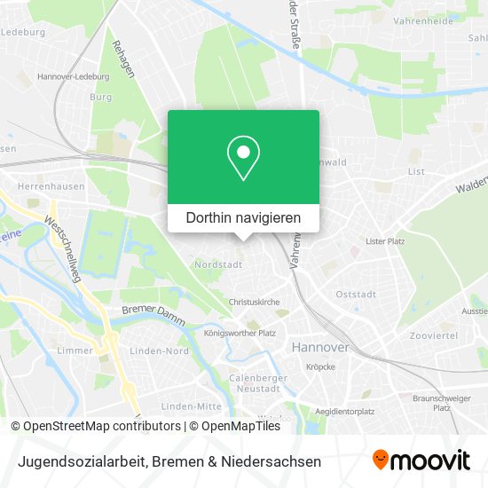 Jugendsozialarbeit Karte