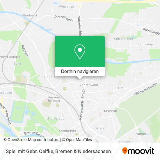 Spiel mit Gebr. Oelfke Karte