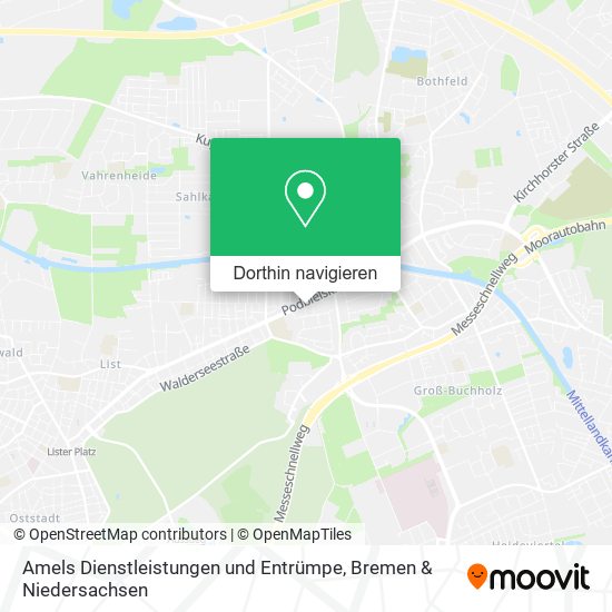 Amels Dienstleistungen und Entrümpe Karte