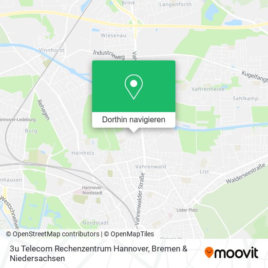 3u Telecom Rechenzentrum Hannover Karte