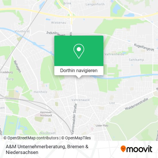 A&M Unternehmerberatung Karte