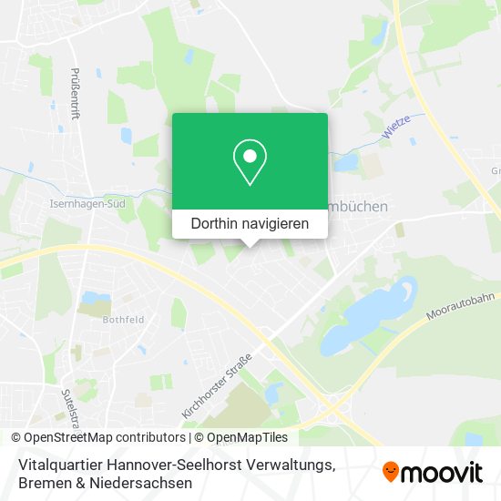 Vitalquartier Hannover-Seelhorst Verwaltungs Karte