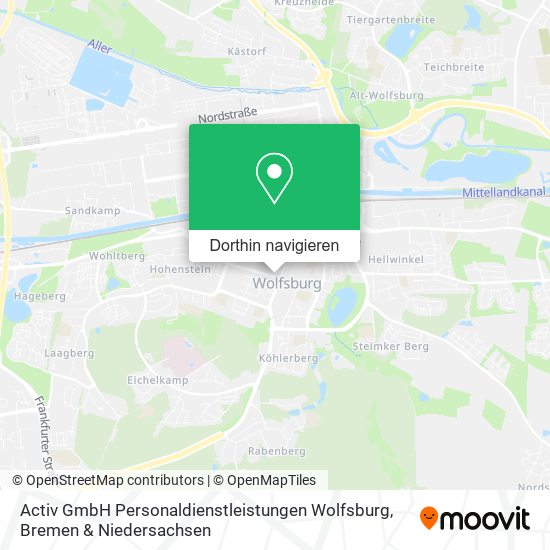 Activ GmbH Personaldienstleistungen Wolfsburg Karte