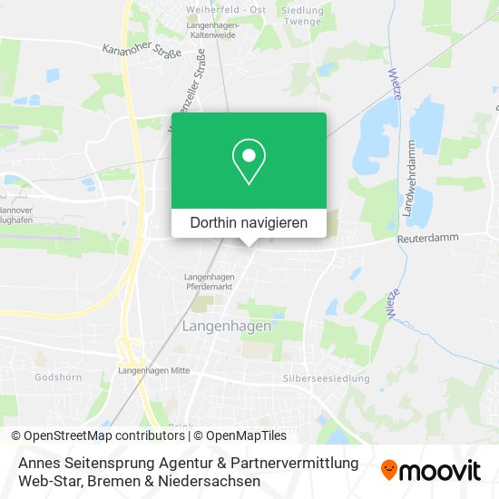 Annes Seitensprung Agentur & Partnervermittlung Web-Star Karte