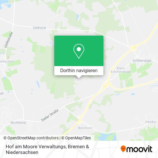 Hof am Moore Verwaltungs Karte