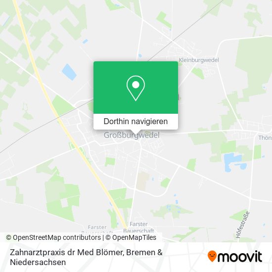Zahnarztpraxis dr Med Blömer Karte