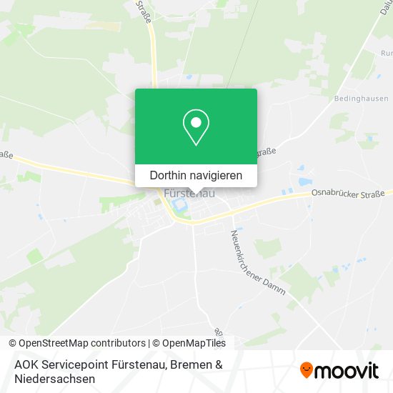 AOK Servicepoint Fürstenau Karte