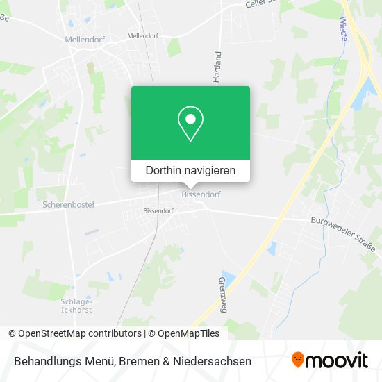 Behandlungs Menü Karte