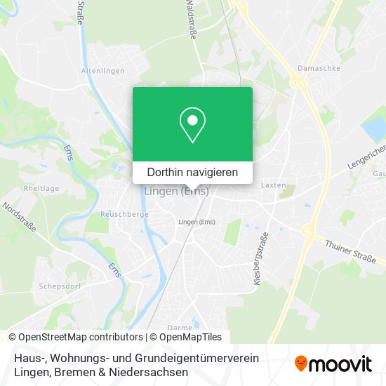 Haus-, Wohnungs- und Grundeigentümerverein Lingen Karte