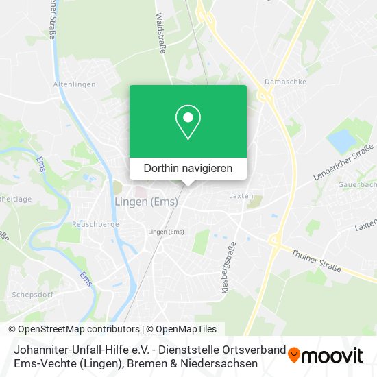 Johanniter-Unfall-Hilfe e.V. - Dienststelle Ortsverband Ems-Vechte (Lingen) Karte