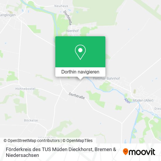 Förderkreis des TUS Müden Dieckhorst Karte