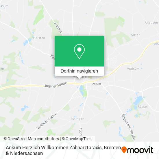Ankum Herzlich Willkommen Zahnarztpraxis Karte