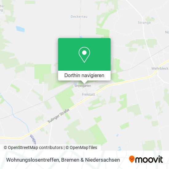 Wohnungslosentreffen Karte